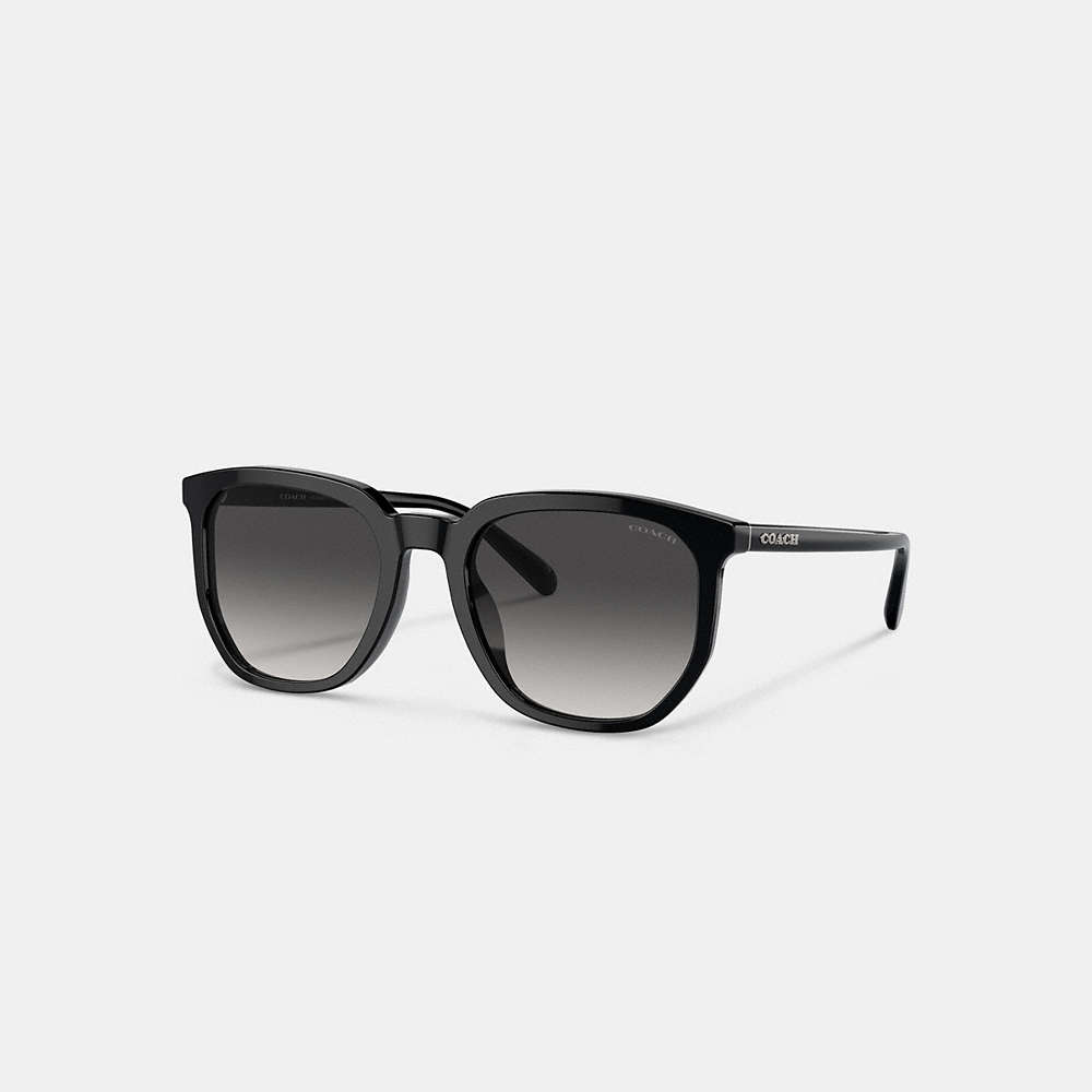 Coach Geometric Square Sunglasses In Black