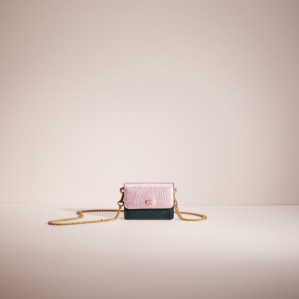 Restored Half Flap Card Case In Colorblock COACH®