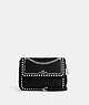 COACH®,KLARE CROSSBODY 25 WITH RIVETS,Mixed Material,Silver/Black,Front View
