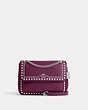 COACH®,KLARE CROSSBODY 25 WITH RIVETS,Mixed Material,Small,Silver/Deep Berry,Front View