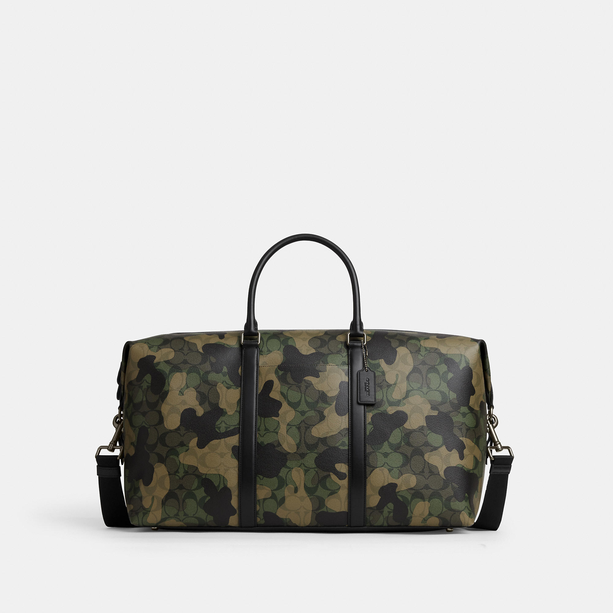 Coach Outlet Trekker 52 In Signature Canvas With Camo Print In Green