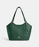 COACH®,MEADOW SHOULDER BAG,Leather,Im/Dark Pine,Front View