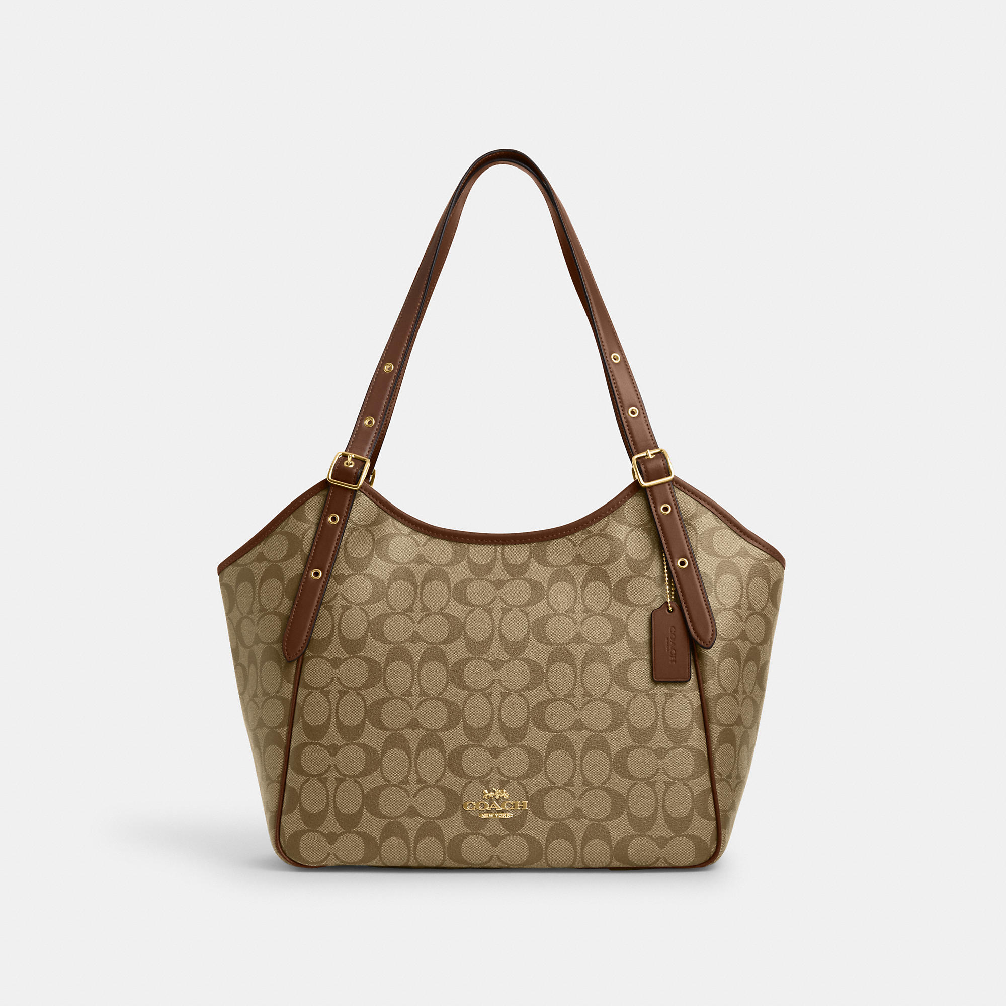 COACH OUTLET MEADOW SHOULDER BAG IN SIGNATURE CANVAS