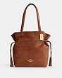COACH®,ANDY TOTE,Leather,Anniversary,Gold/Redwood,Front View