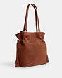 COACH®,ANDY TOTE,Leather,Anniversary,Gold/Redwood,Angle View