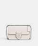 COACH®,LARGE MORGAN SQUARE CROSSBODY,Leather,Silver/Chalk,Front View