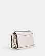 COACH®,LARGE MORGAN SQUARE CROSSBODY,Leather,Silver/Chalk,Angle View
