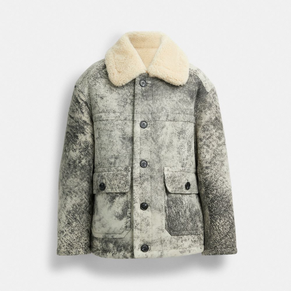 COACH®  Shearling Coat