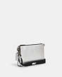 COACH®,HOLDEN CROSSBODY,Pebble Leather,Black Antique Nickel/Metallic Silver,Angle View