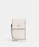 COACH®,NORTH SOUTH PHONE CROSSBODY,Everyday,Silver/Chalk,Front View