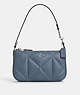 COACH®,NOLITA 19 WITH PUFFY DIAMOND QUILTING,Leather,Silver/Light Mist,Front View