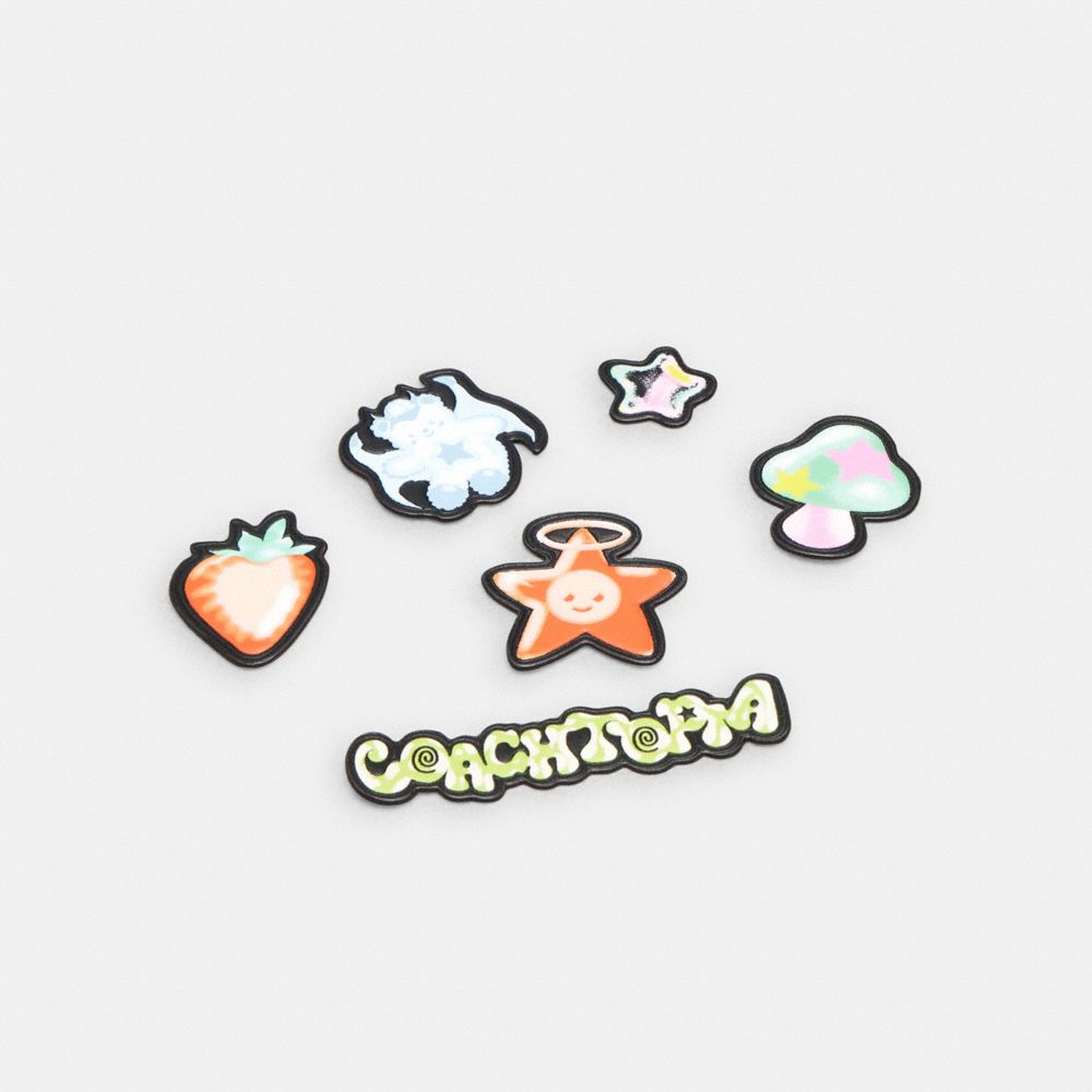 Sticker Set In Upcrafted Leather | Coachtopia