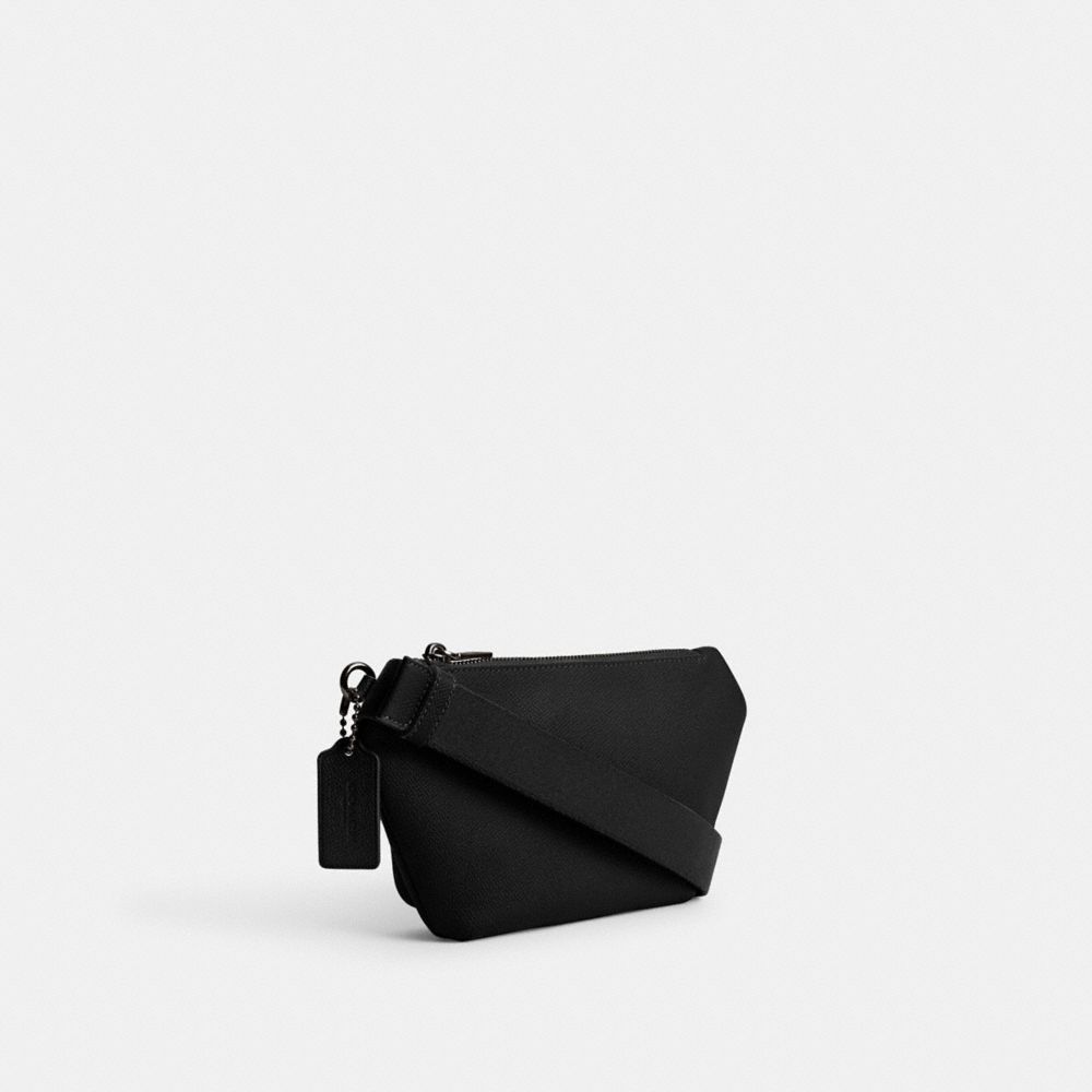 Coach Belt Bag With Signature Canvas In Black