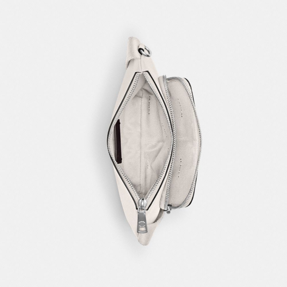 Coach Belt Bag With Signature Canvas In Chalk