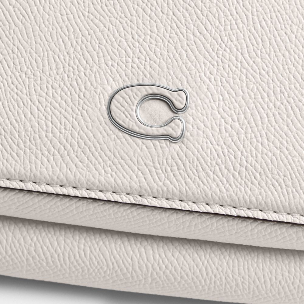 Shop Coach Belt Bag With Signature Canvas Interior Detail In Chalk