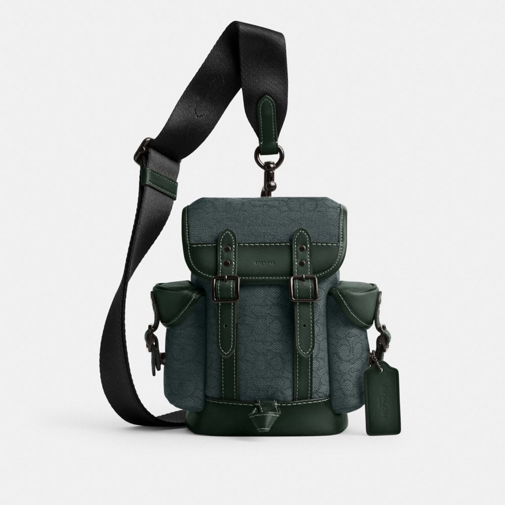 Hitch Backpack 13 In Micro Signature Jacquard COACH®