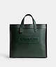 COACH®,FIELD TOTE 40,Glovetanned Leather,Extra Large,Amazon Green,Front View