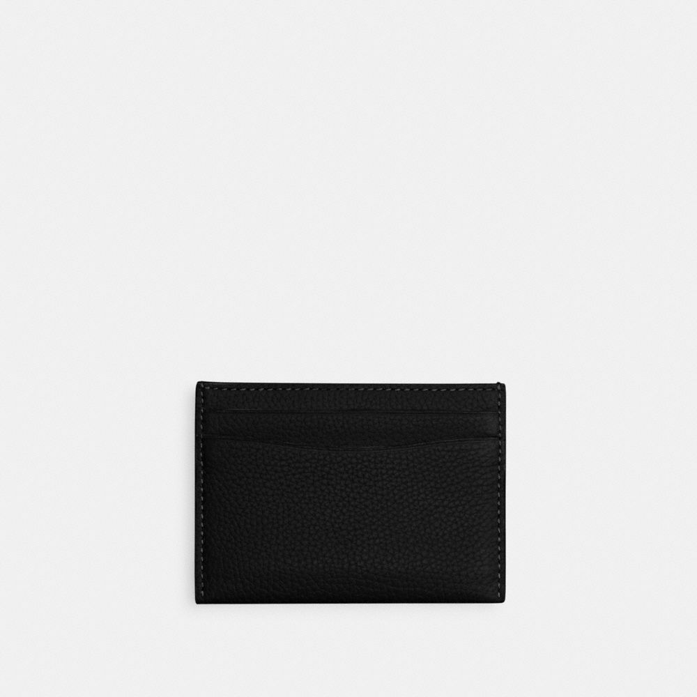 Coach Card Case In Brass/black