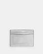 COACH®,ESSENTIAL CARD CASE,Metallic Leather,Shine,Silver/Silver,Back View
