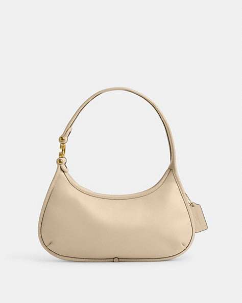 COACH®,EVE SHOULDER BAG,Medium,Brass/Ivory,Front View