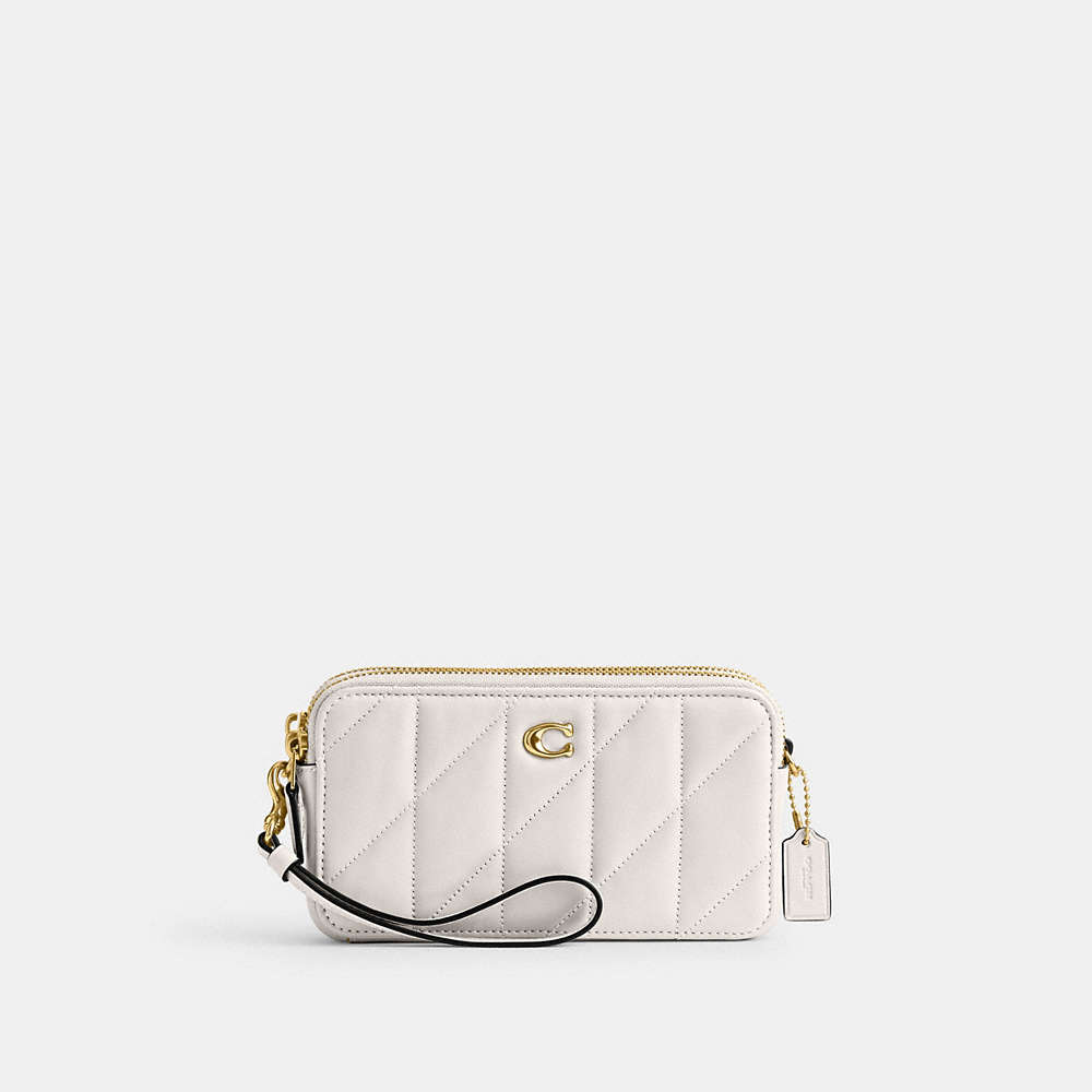Coach Kira Crossbody With Pillow Quilting In Brass/chalk