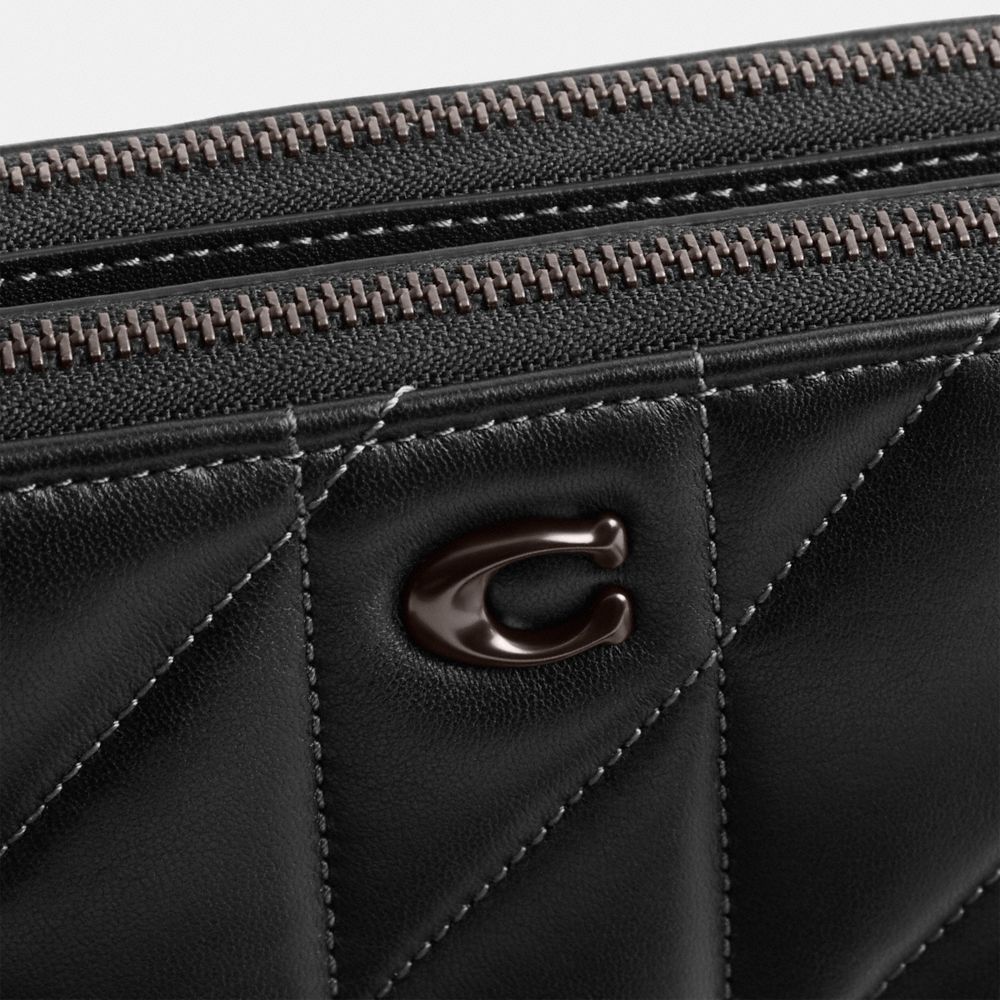 Coach Kira Crossbody With Pillow Quilting In Pewter/black