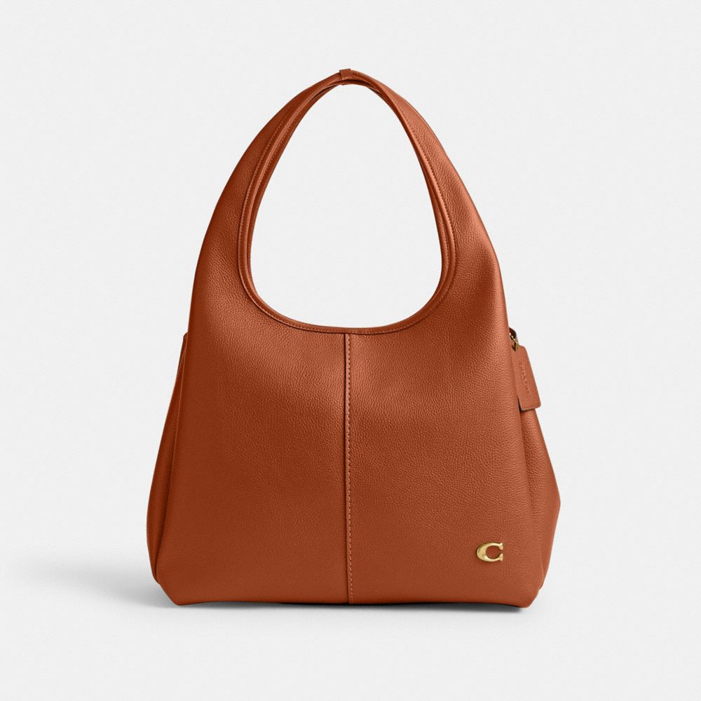 COACH Small Lana Polished Pebble Leather Shoulder Bag