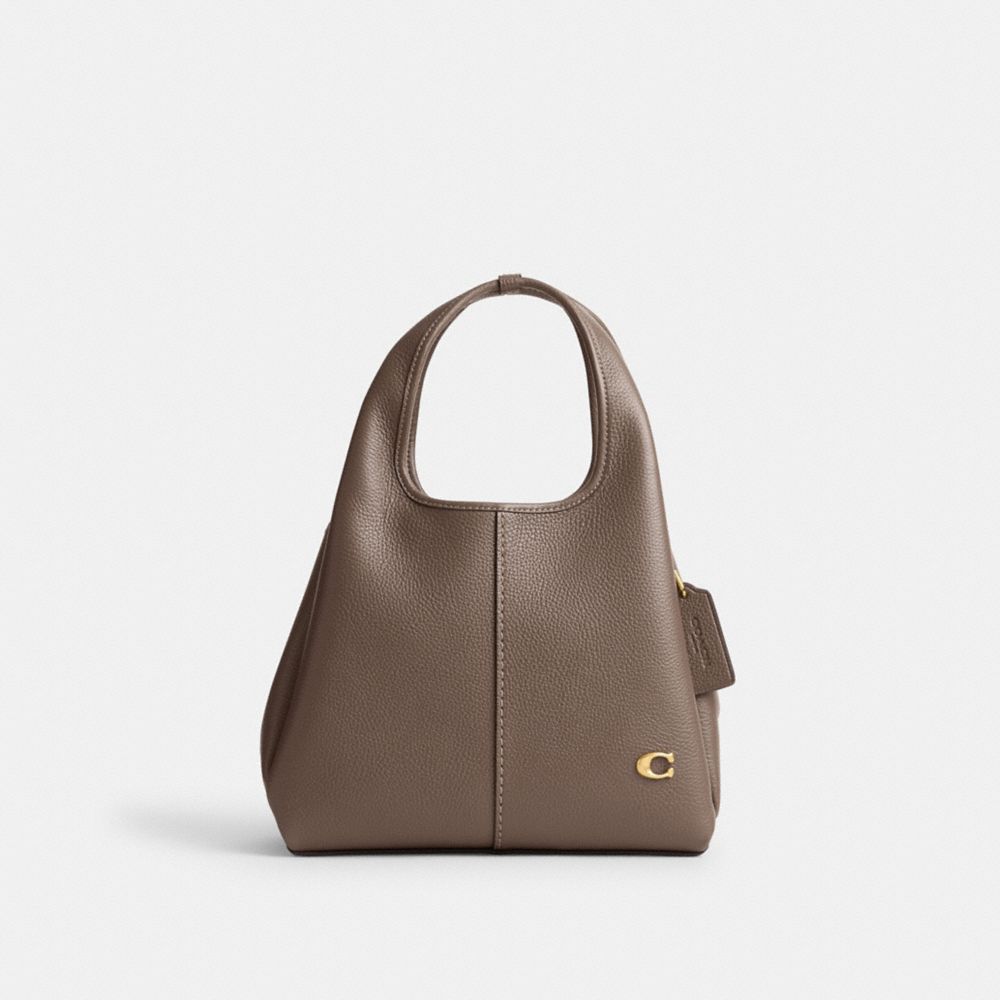 Coach Lana Shoulder Bag 23 In Brass/dark Stone