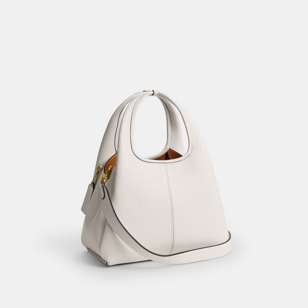 COACH®,Lana Shoulder Bag 23,Leather,Satchel,Logo,Metal,Compact,Casual,,Angle View