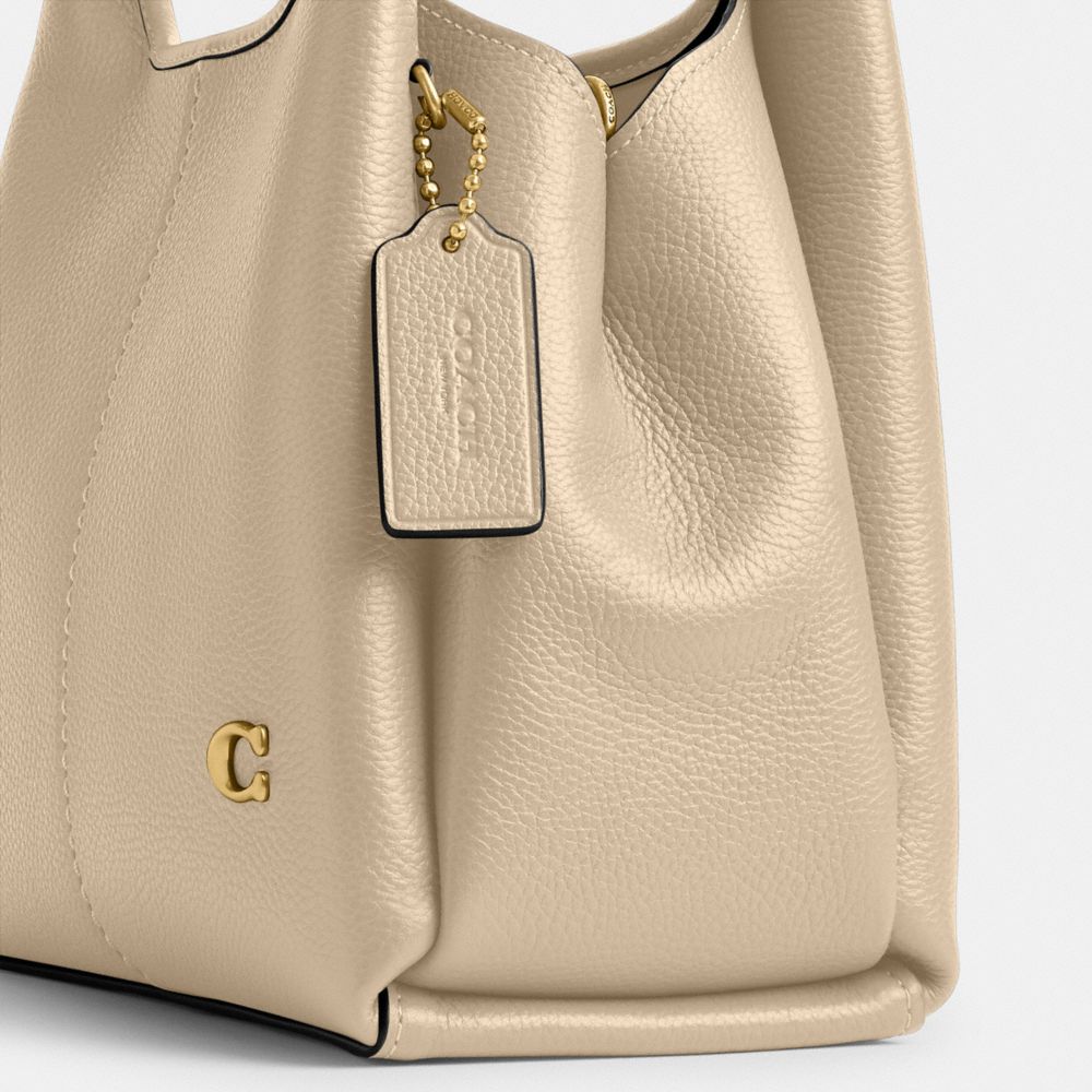 Shop Coach Lana Shoulder Bag 23 In Brass/ivory