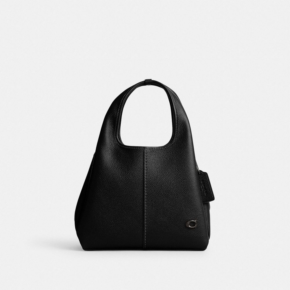 Coach Hadley Leather Hobo Bag, Black