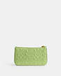 COACH®,PENN SHOULDER BAG IN SIGNATURE LEATHER,Mini,Brass/Green,Back View