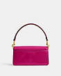 COACH®,TABBY SHOULDER BAG 20 IN SIGNATURE LEATHER,Patent Leather,Mini,Brass/Magenta,Back View