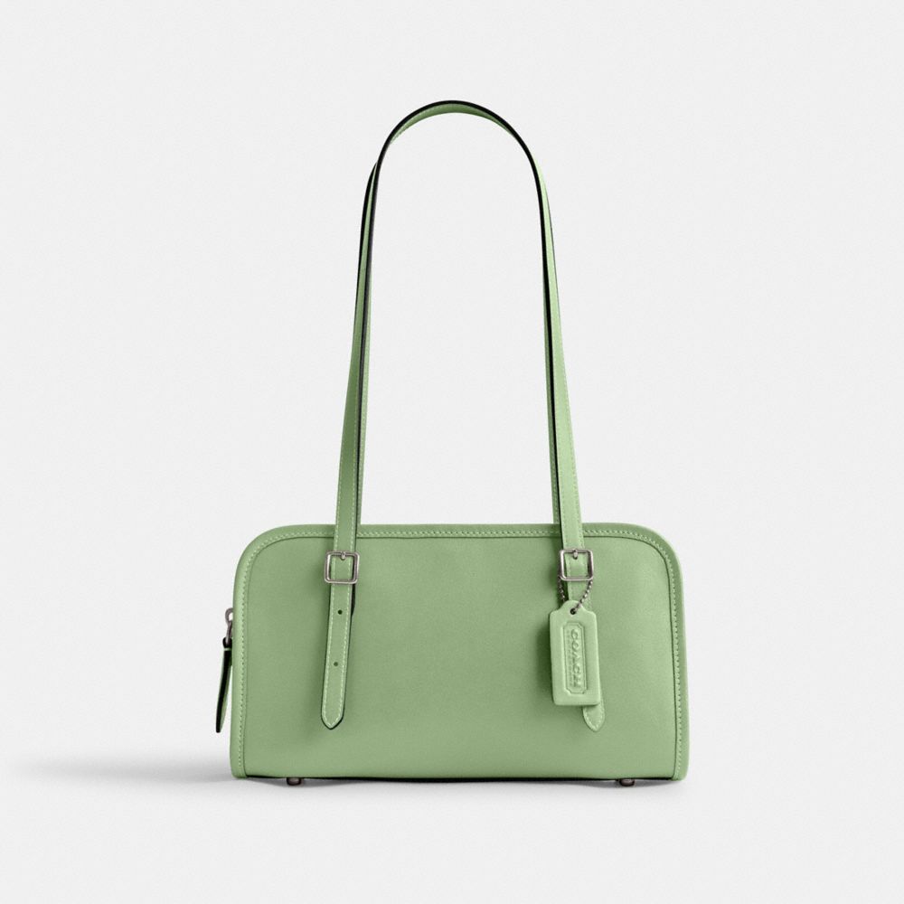 Coach Swing Zip In Silver/pale Pistachio