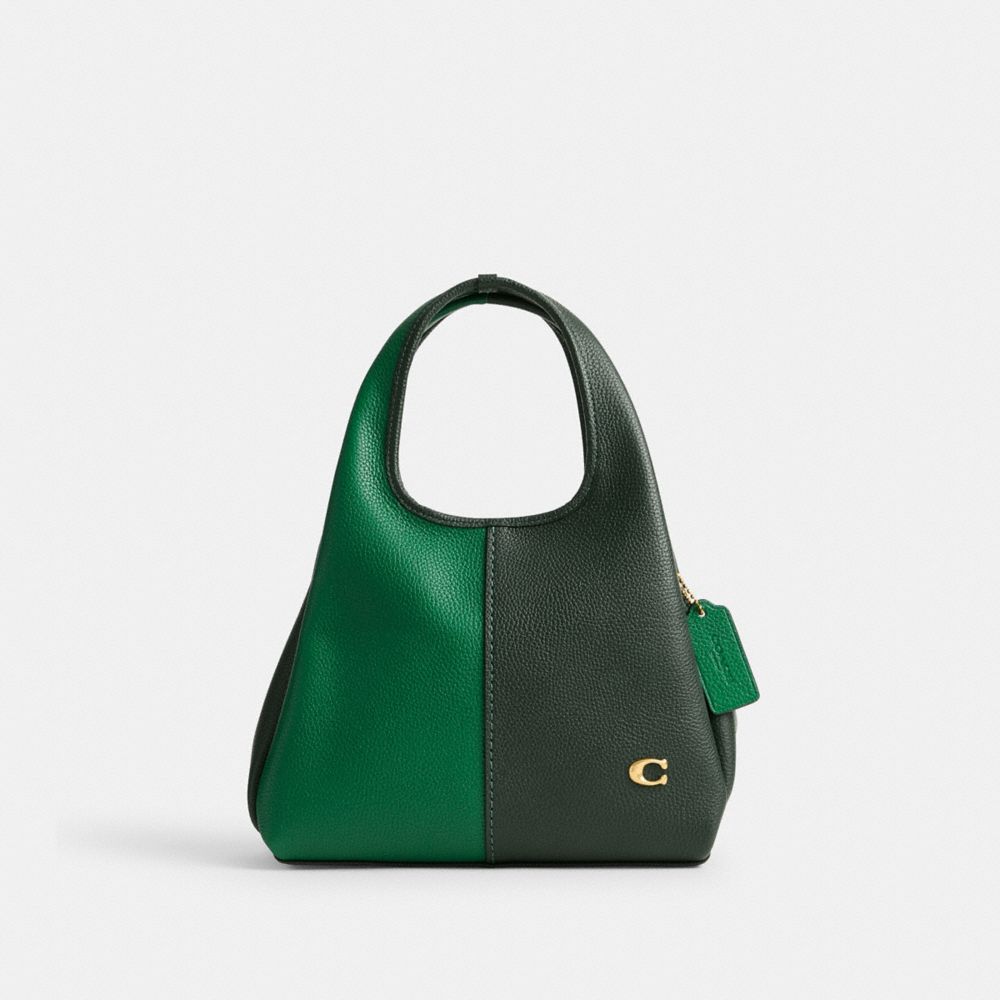 Coach Lana Shoulder Bag 23 In Colorblock In Brass/amazon Green Multi