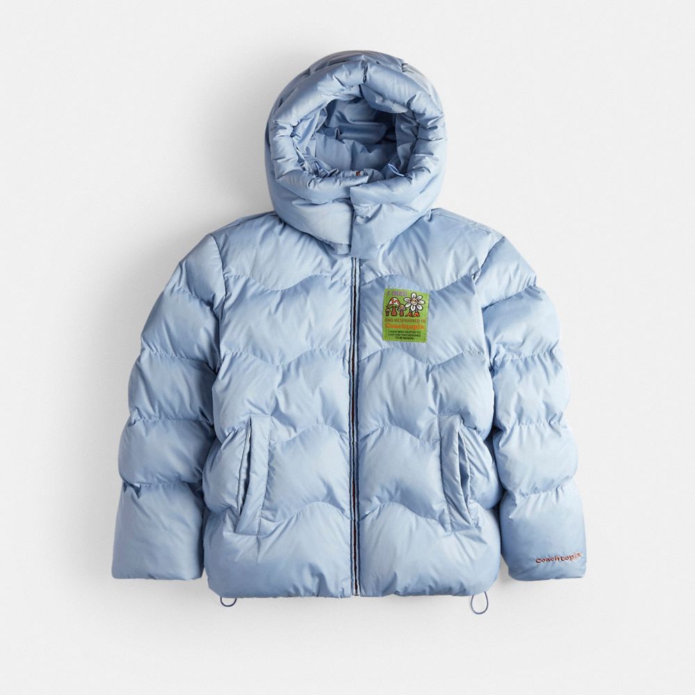 Quilted Embroidered Cotton-Canvas Down Jacket