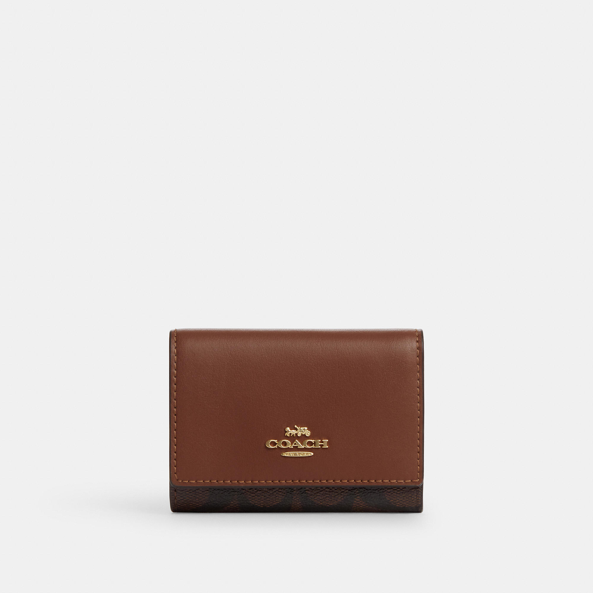 Coach Outlet Micro Wallet In Signature Canvas In Multi