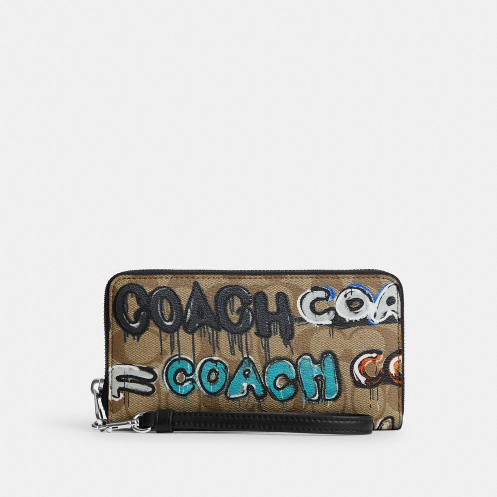 ブラウン系シグネチャーCOACH×MINT \u0026 SERF 長財布