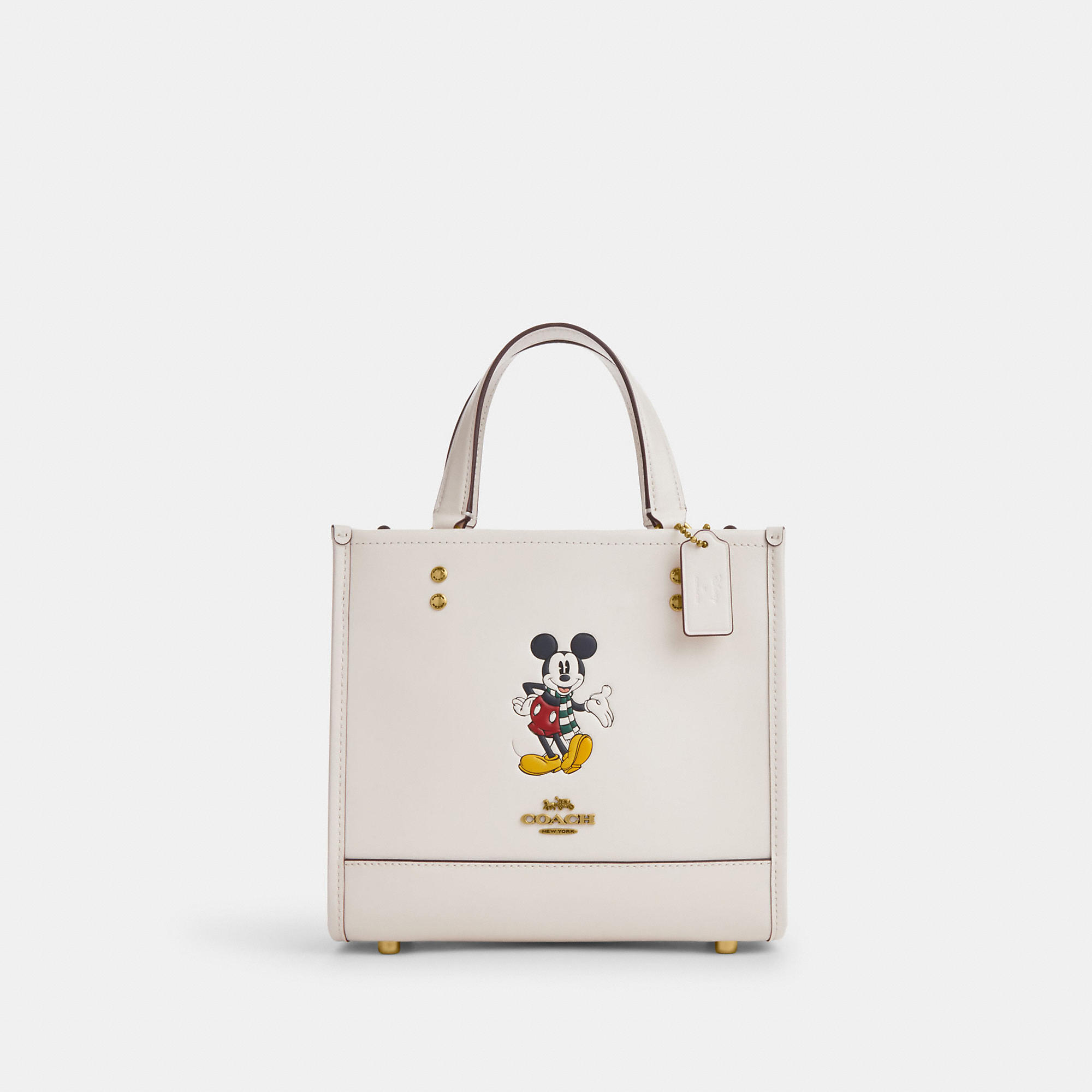 Coach Disney X Dempsey Tote 22 With Mickey Mouse In White