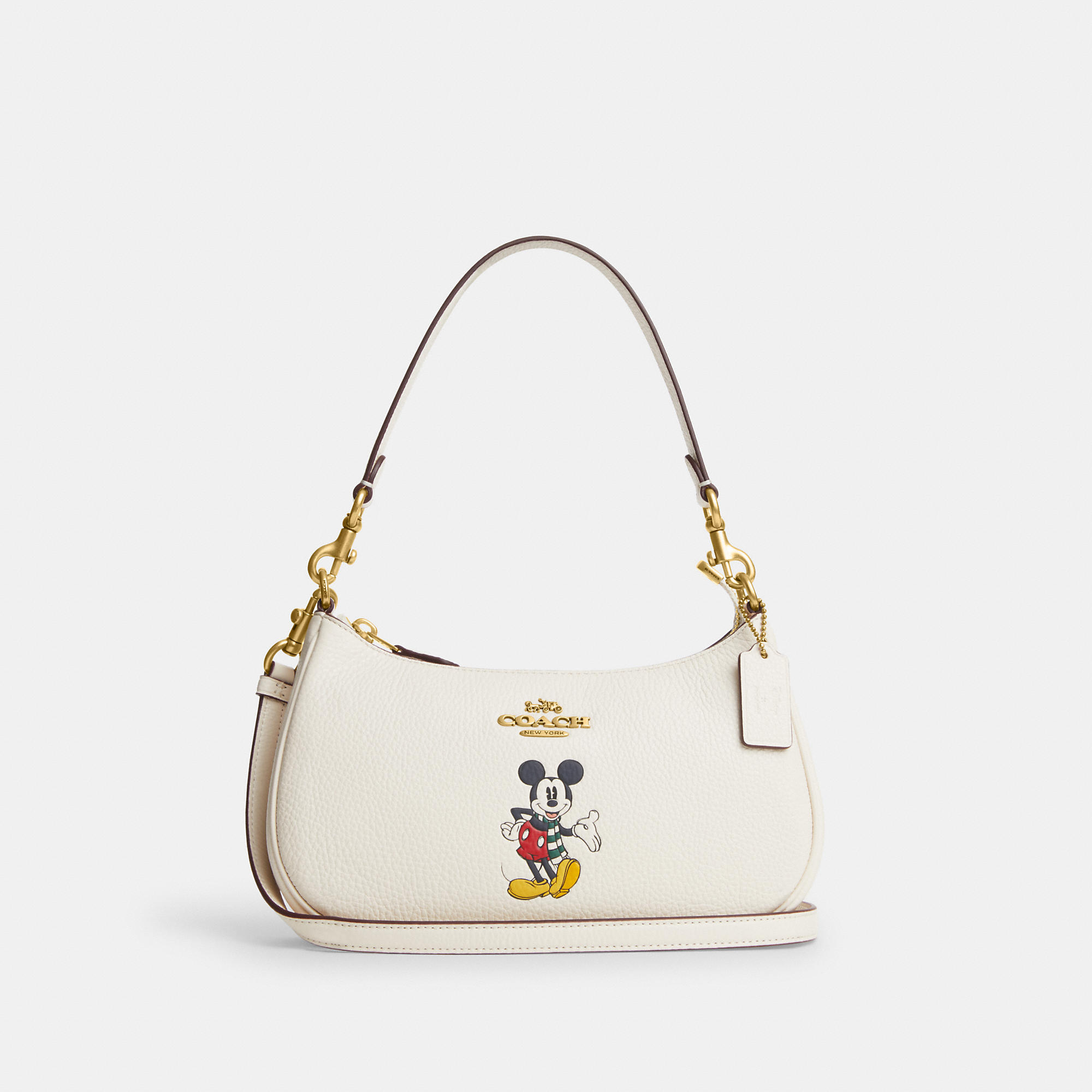 Coach Disney X Teri Shoulder Bag With Mickey Mouse In White