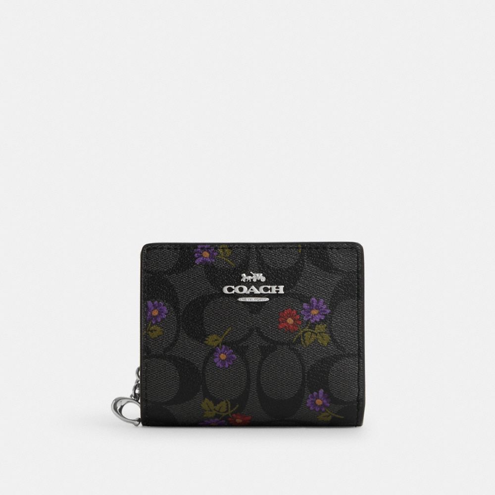 COACH OUTLET®  Long Zip Around Wallet With Graphic Ditsy Floral Print