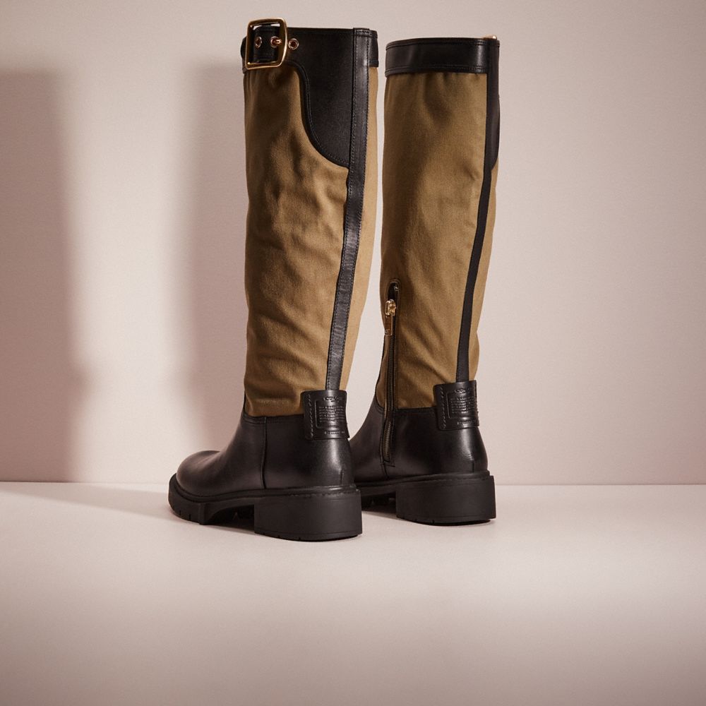 Coach Restored Leigh Boot In Army Green | ModeSens