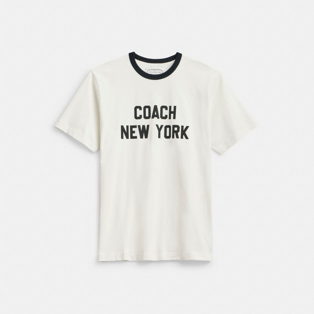 Coach New York T Shirt In White