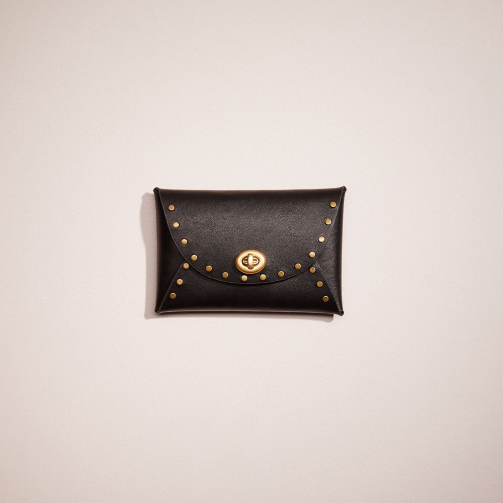 Coach Remade Medium Pouch With Rivets In Black