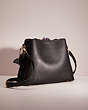 COACH®,UPCRAFTED WILLOW SHOULDER BAG IN COLORBLOCK,Polished Pebble Leather,Medium,Brass/Black Cherry Multi,Angle View