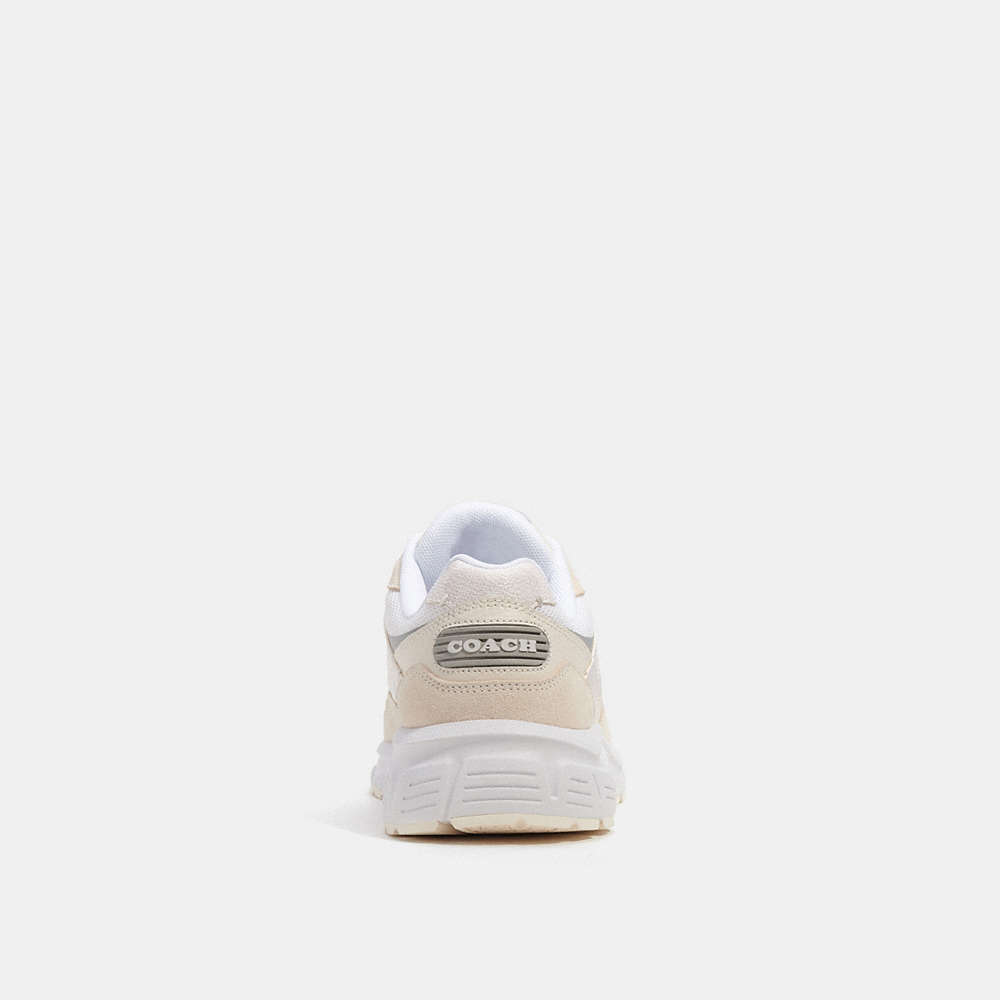 Shop Coach C301 Sneaker Mit Signature-canvas In Chalk/ Optic White