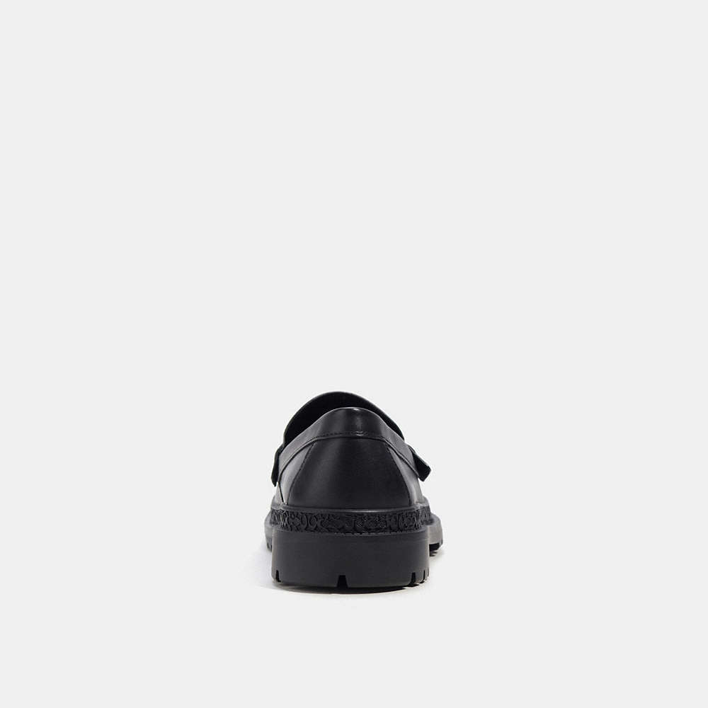 Shop Coach Cooper Loafer In Black