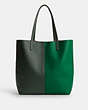 COACH®,NOMAD TOTE IN COLORBLOCK,Large,Brass/Green Multi,Back View