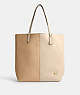 COACH®,NOMAD TOTE IN COLORBLOCK,Large,Brass/Ivory Multi,Front View