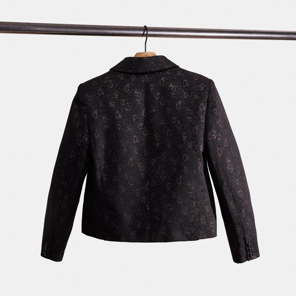 Coach Restored Tailored Jacquard Jacket In Pink